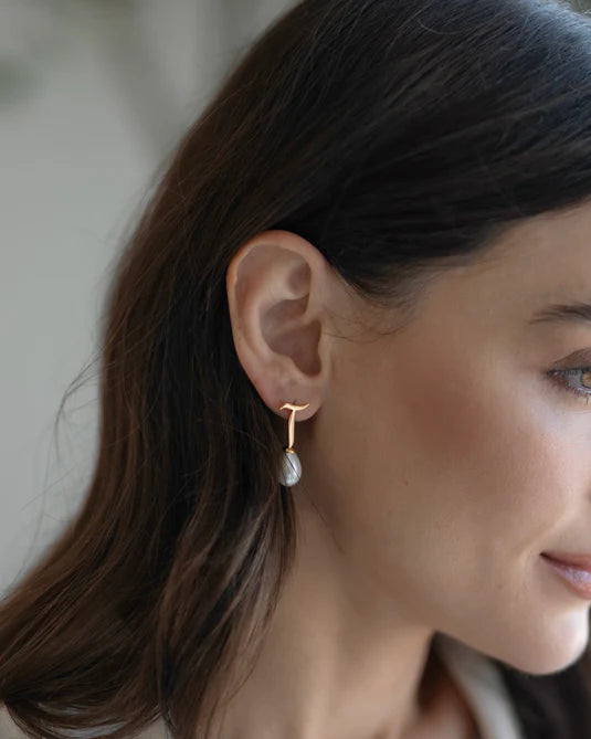 Minimal Arabic Initial Earrings