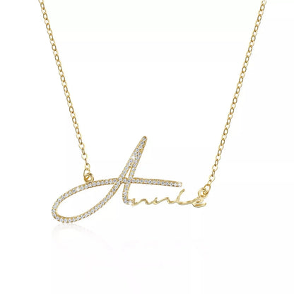 Diamond Signature Name Necklace | PREMIUM