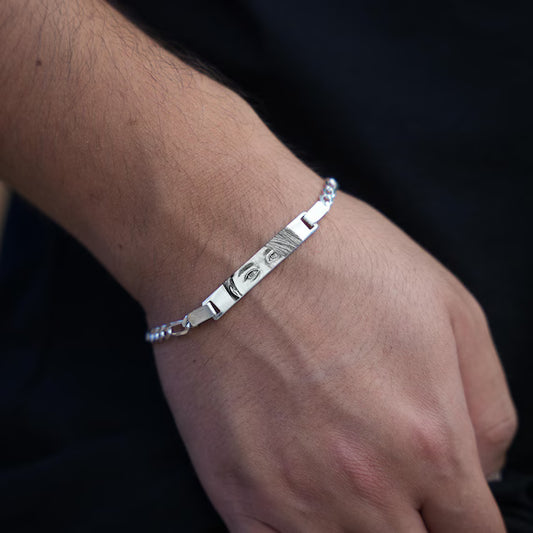 Personalized Engraved Eye Bracelet